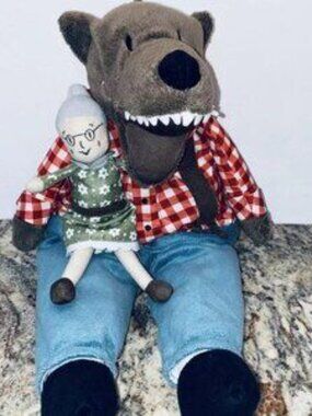 NEW Ikea Little Red Riding Hood Big Bad Wolf & Grandma Soft Plush Pretend Play